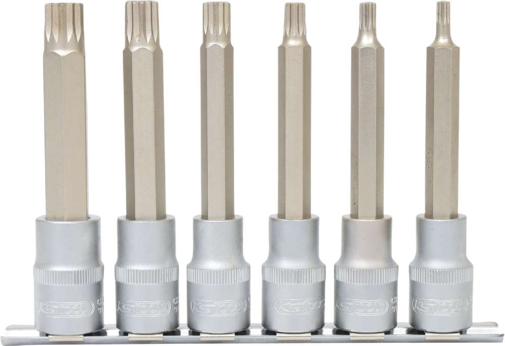 Produktbild KS Tools 1/2 Zoll Bit-Stecknuss-Satz XZN lang 6 Teile M5-M14