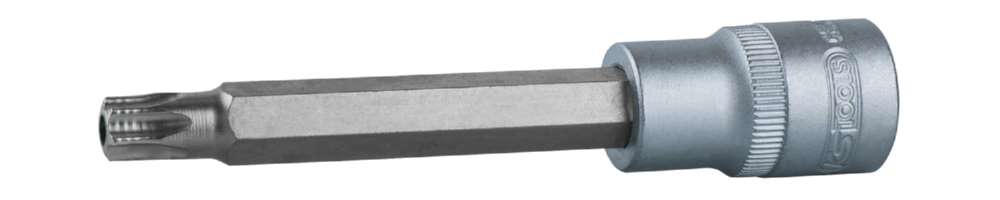 Produktbild KS Tools 1/2 Zoll Bit-Stecknuss Torx mit Stirnlochbohrung lang TB60