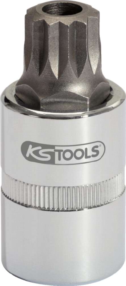 Produktbild KS Tools 1/2 Zoll Bit-Stecknuss XZN mit Stirnlochbohrung M16 Gesamtlänge 55 mm