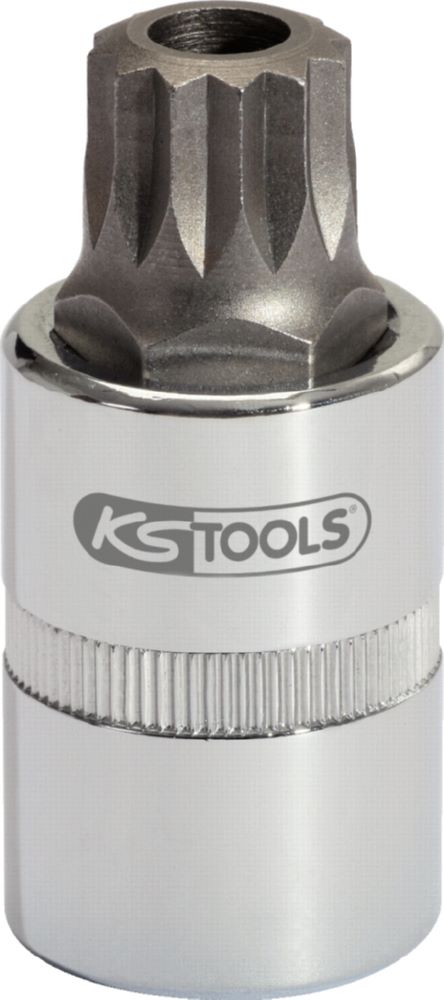Produktbild KS Tools 1/2 Zoll Bit-Stecknuss XZN mit Stirnlochbohrung M16 Gesamtlänge 110 mm