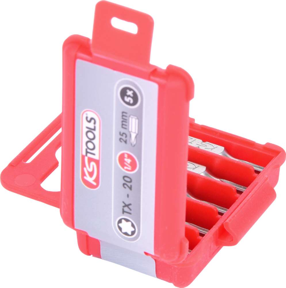 Produktbild KS Tools 1/4 Bit Torx Länge 25mm T20 5er Pack bild 3