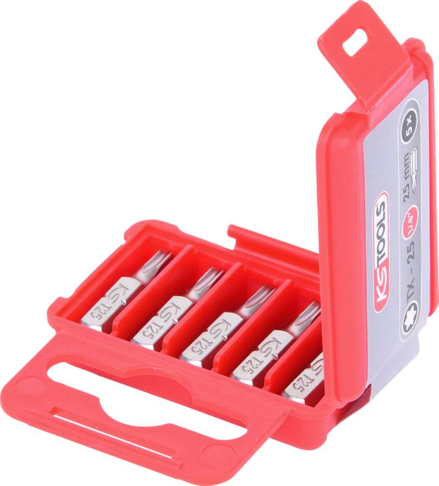 Produktbild KS Tools 1/4 Bit Torx Länge 25mm T25 5er Pack bild 2