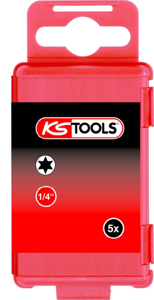 Produktbild KS Tools 1/4 Zoll Bit Torx Länge 75mm T25 5er Pack