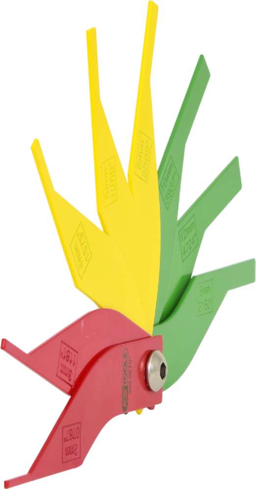 Produktbild KS Tools Bremsbelag Verschleißlehrenfächer Satz 8 Teile bild 5