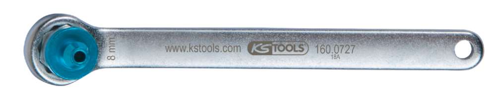 Produktbild KS Tools Bremsen Entlüftungsschlüssel extra kurz Schlüsselweite 8 mm in blau