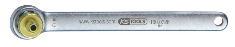 Produktbild KS Tools Bremsen Entlüftungsschlüssel extra kurz Schlüsselweite 7 mm in grün bild 1