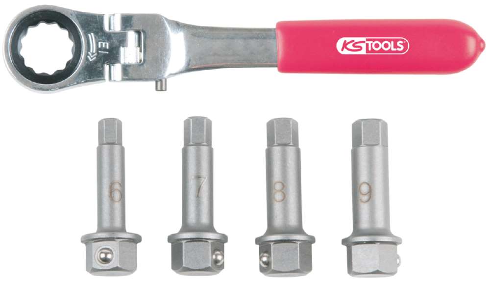 Produktbild KS Tools 1/2 Zoll Bremssattel Spezial Steckschlüssel Satz 5 Teile