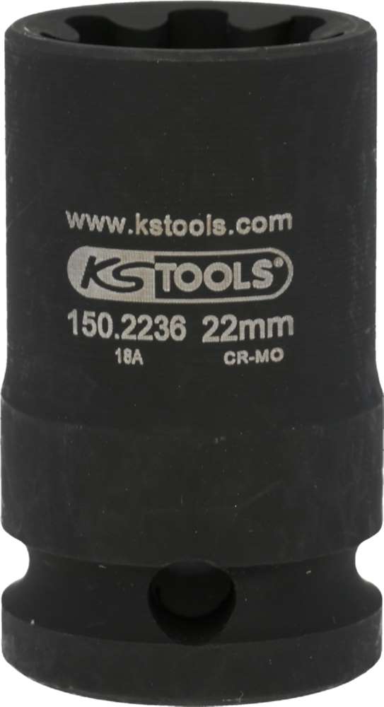 Produktbild KS Tools 1/2 Zoll Bremssattel Spezialstecknuss Schlüsselweite AS 22 mm bild 6