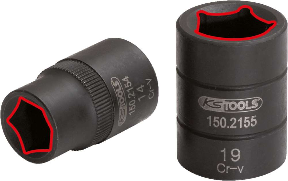 Produktbild KS Tools 1/2 Zoll Bremssattel Stecknuss 5-kant 14 mm