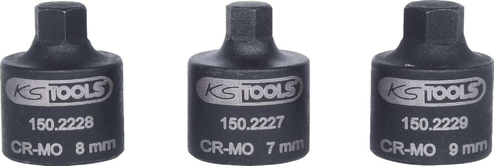 Produktbild KS Tools 3/8 Zoll Bremssattel Stecknuss Satz 3 Teile