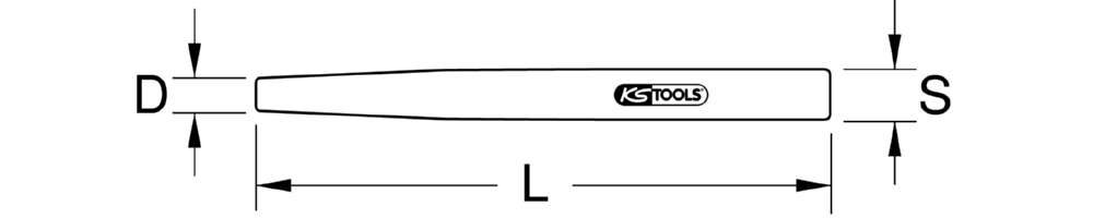 Produktbild KS Tools BRONZEplus Durchtreiber Durchmesser 5 mm Gesamtlänge 220 mm bild 2