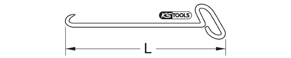 Produktbild KS Tools BRONZEplus Kanaldeckelhaken 500 mm bild 2