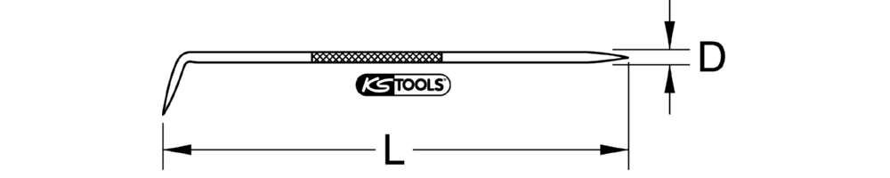 Produktbild KS Tools BRONZEplus Reißnadel Gesamtlänge 190 mm bild 2