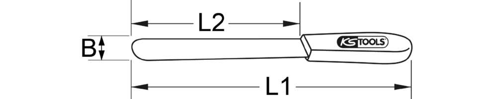 Produktbild KS Tools BRONZEplus Spachtelmesser Gesamtlänge 350 mm bild 2