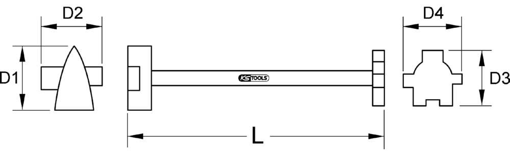 Produktbild KS Tools BRONZEplus Spezial Universalschlüssel 400 mm bild 2