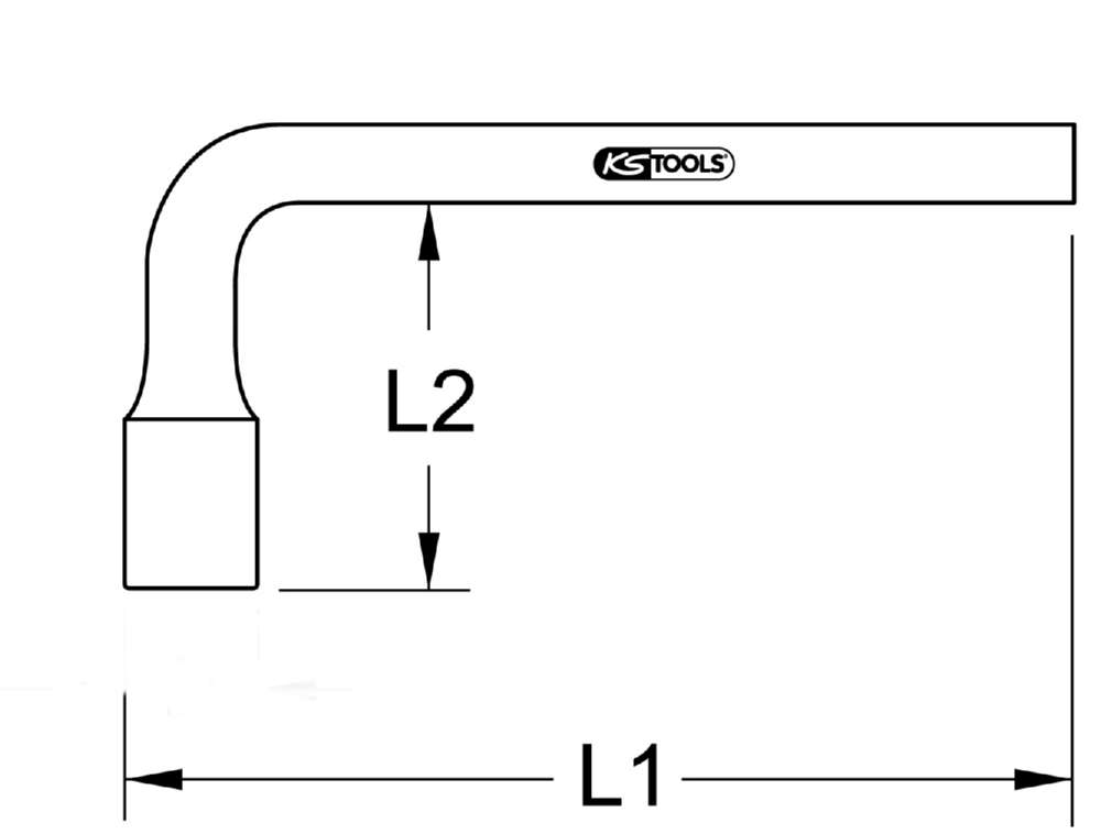 Produktbild KS Tools BRONZEplus Steckschlüssel 13 mm für Vierkantschrauben bild 2