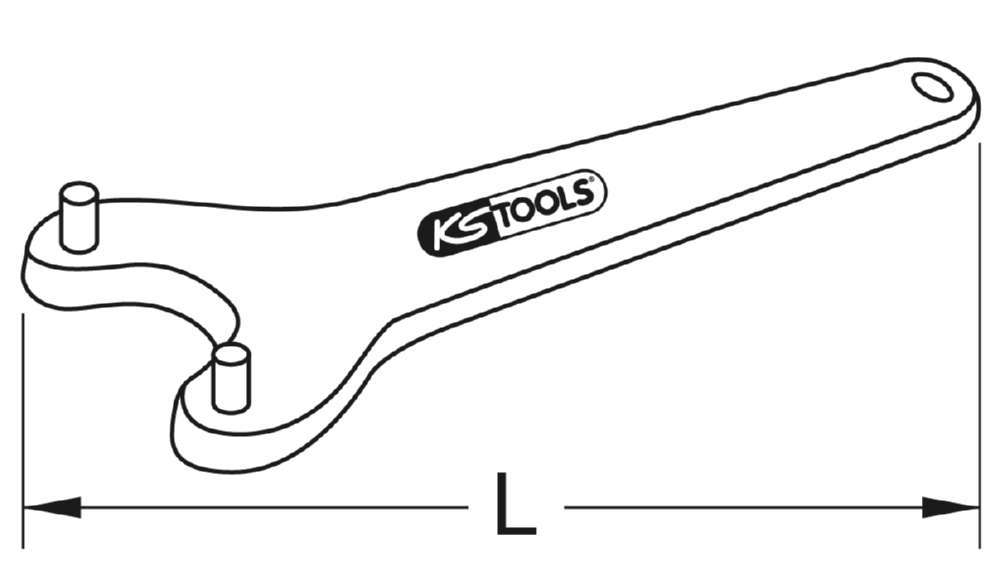 Produktbild KS Tools BRONZEplus Stirnlochschlüssel 35 mm bild 2