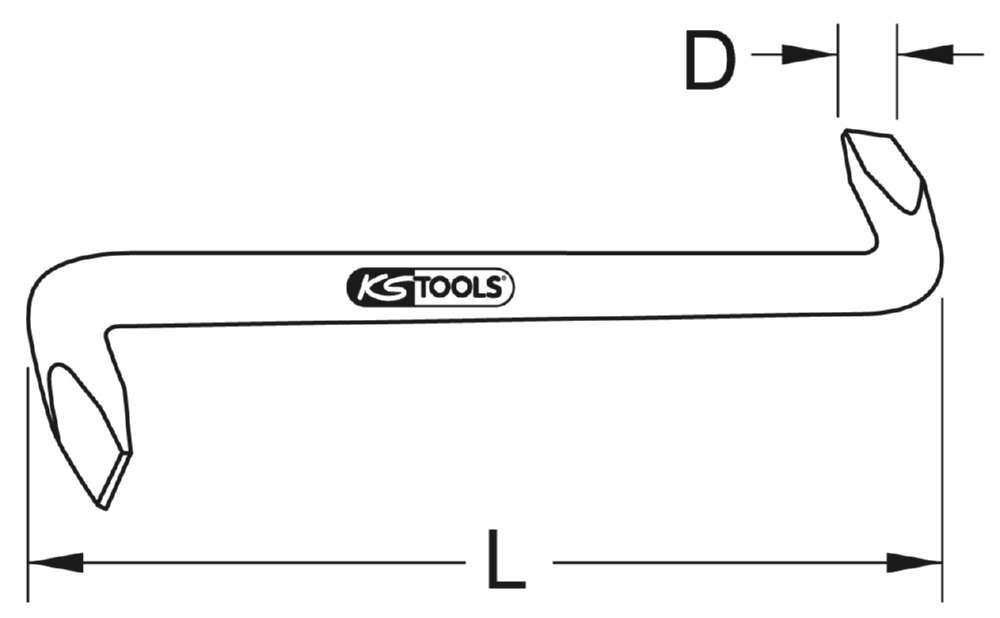 Produktbild KS Tools BRONZEplus Winkelschraubendreher Schlitz 13 x 190 mm bild 2