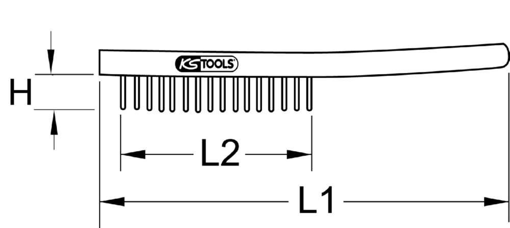Produktbild KS Tools BRONZEplus Zündkerzenbürste Runddraht glatt 145 mm bild 2