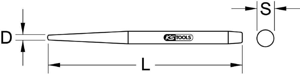 Produktbild KS Tools BRONZEplus Zugdorn Gesamtlänge 100 mm bild 2
