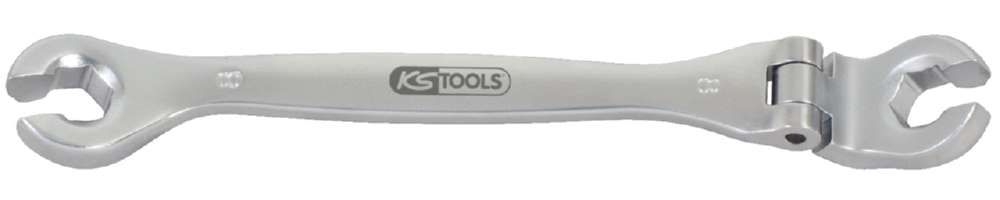 Produktbild KS Tools CHROME Doppelringschlüssel mit Gelenk Schlüsselweite 22 mm offen