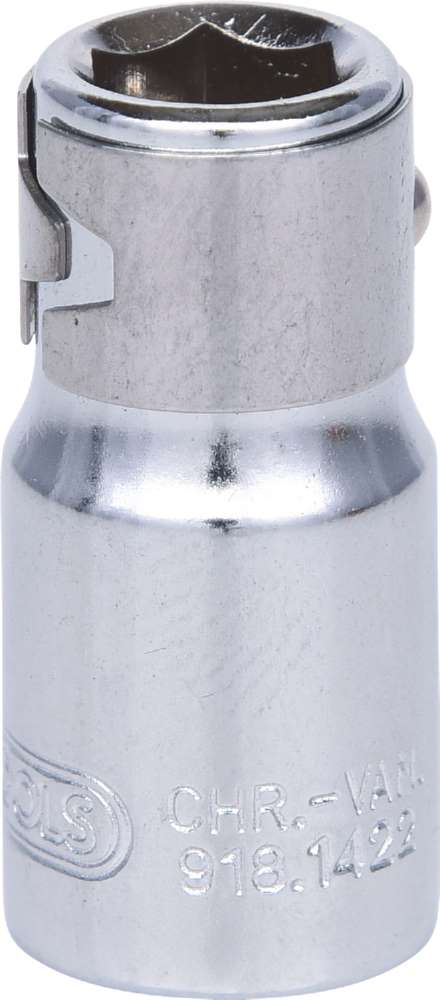 Produktbild KS Tools 1/4 Zoll CHROMEplus Bit-Adapter-Stecknuss für Bits 1/4 Zoll mit Spannring bild 6