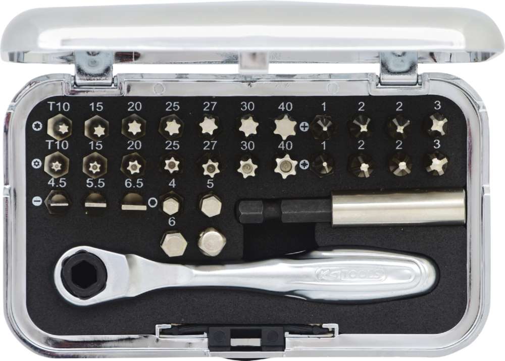 Produktbild KS Tools 1/4 Zoll CHROMEplus Bit Satz 31 teilig bild 8