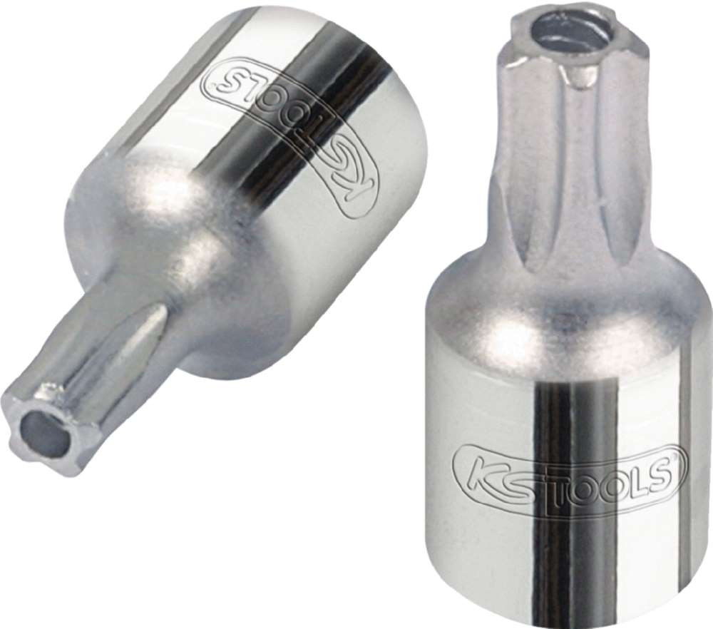 Produktbild KS Tools 1/4 Zoll CHROMEplus Bit-Stecknuss Fünfstern Stirnlochbohrung TS 40