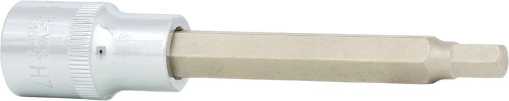 Produktbild KS Tools 1/2 Zoll CHROMEplus Bit-Stecknuss Innensechskant lang Schlüsselweite 7 mm bild 4