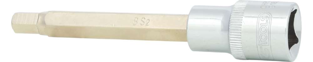 Produktbild KS Tools 1/2 Zoll CHROMEplus Bit-Stecknuss Innensechskant lang Schlüsselweite 8 mm bild 2