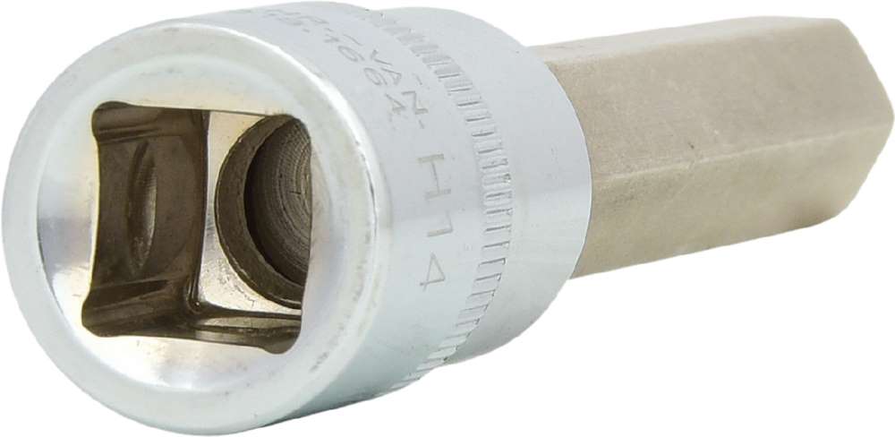 Produktbild KS Tools 1/2 Zoll CHROMEplus Bit-Stecknuss Innensechskant lang Schlüsselweite 14 mm bild 3