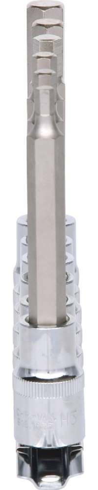 Produktbild KS Tools 1/2 Zoll CHROMEplus Bit-Stecknuss-Satz Innensechskant 6 Teile 5 - 12 mm lang bild 2