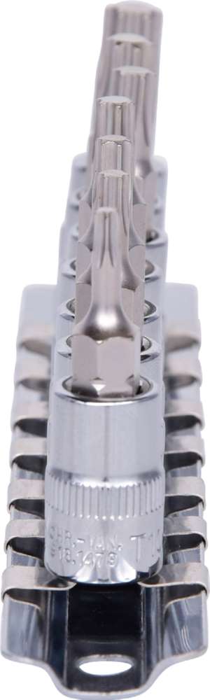 Produktbild KS Tools 1/4 Zoll CHROMEplus Bit-Stecknuss-Satz Torx 7 Teile T10 - T40 bild 2