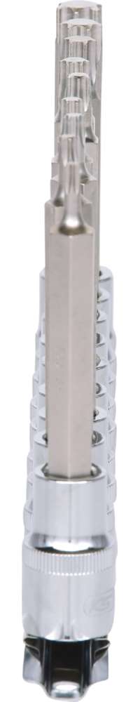 Produktbild KS Tools 1/2 Zoll CHROMEplus Bit-Stecknuss-Satz Torx lang 9 Teile T20 - T60 bild 4
