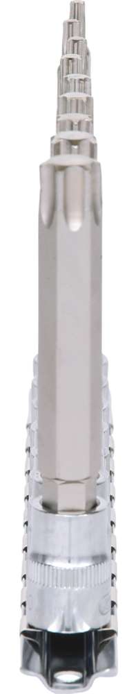 Produktbild KS Tools 3/8 Zoll CHROMEplus Bit-Stecknuss-Satz Torx lang 9 Teile T20 - T60 bild 4