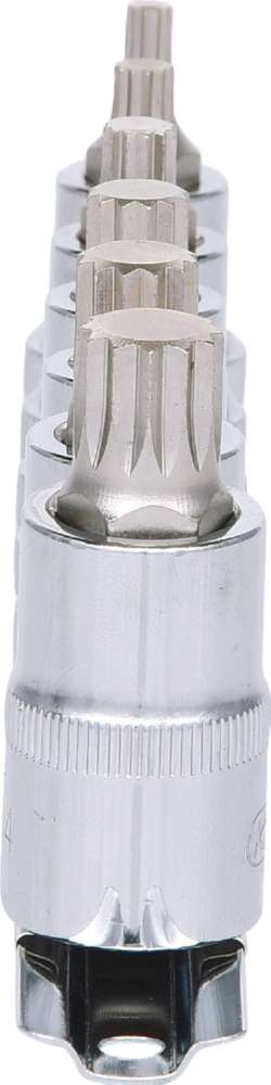 Produktbild KS Tools 1/2 Zoll CHROMEplus Bit-Stecknuss-Satz XZN 6 Teile M5 - M14 bild 4