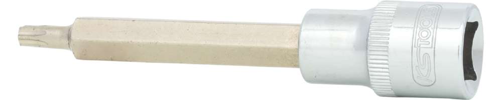 Produktbild KS Tools 1/2 Zoll CHROMEplus Bit-Stecknuss Torx lang Profilgrösse T30 bild 2