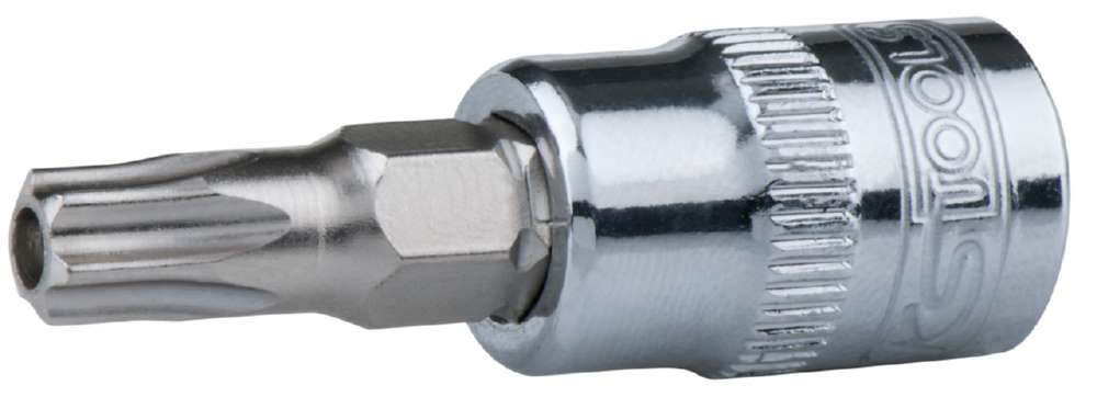Produktbild KS Tools 1/4 Zoll CHROMEplus Bit-Stecknuss Torx mit Stirnlochbohrung TB27
