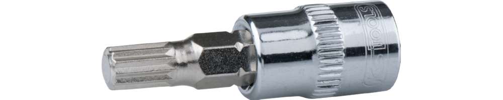 Produktbild KS Tools 1/4 Zoll CHROMEplus Bit-Stecknuss Profilgrösse Vielzahn XZN M5