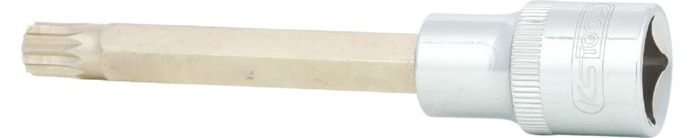 Produktbild KS Tools 1/2 Zoll CHROMEplus Bit-Stecknuss XZN lang M10 bild 2
