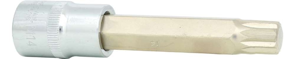 Produktbild KS Tools 1/2 Zoll CHROMEplus Bit-Stecknuss XZN lang M14 bild 4