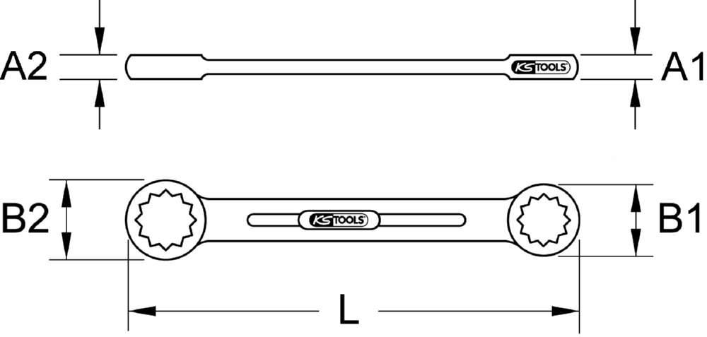 Produktbild KS Tools CHROMEplus Doppel-Ringschlüssel in XL Schlüsselweite 18 x 19 mm bild 3