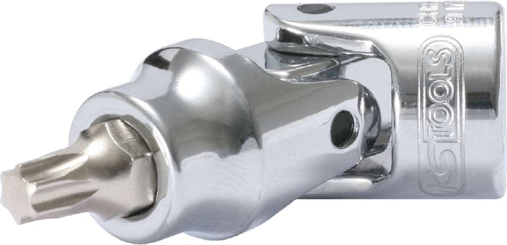 Produktbild KS Tools 1/4 Zoll CHROMEplus Gelenk-Bit-Stecknuss Torx T8