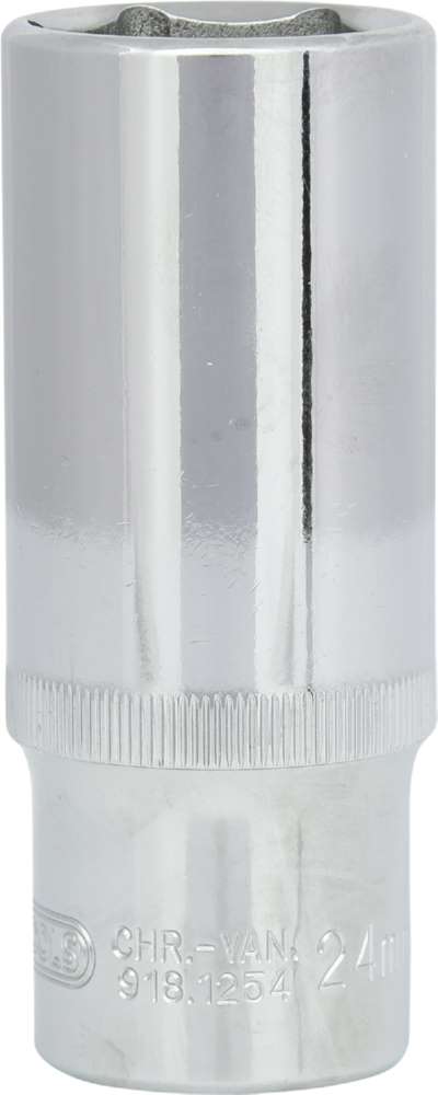 Produktbild KS Tools 1/2 Zoll CHROMEplus Sechskant-Stecknuss lang Schlüsselweite 24 mm bild 6