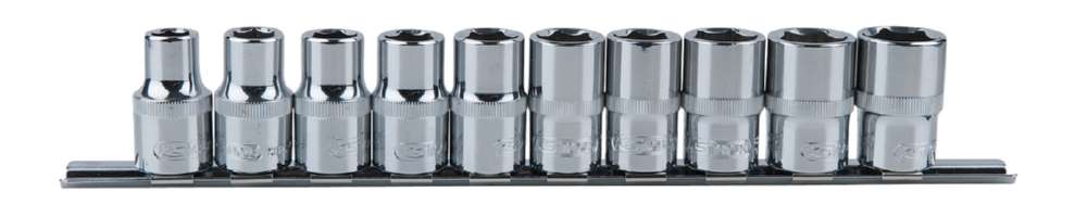 Produktbild KS Tools 1/2 Zoll CHROMEplus Sechskant-Stecknuss-Satz 10 Teile