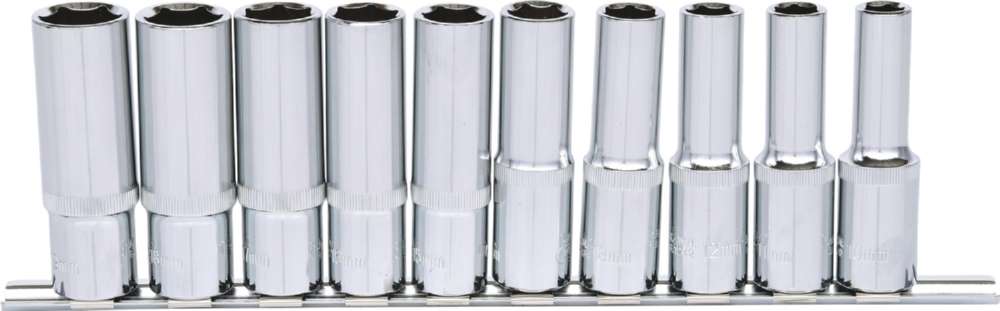 Produktbild KS Tools 1/2 Zoll CHROMEplus Sechskant-Stecknuss-Satz lang 10 Teile 10-19 mm bild 3