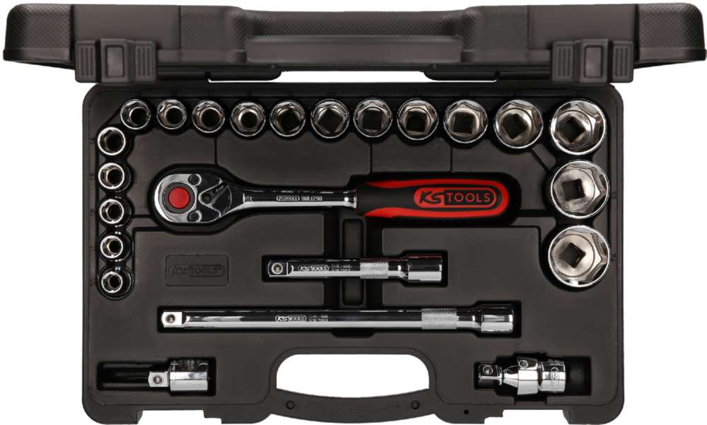 Produktbild KS Tools 1/2 Zoll CHROMEplus Steckschlüssel-Satz 23 Teile bild 5