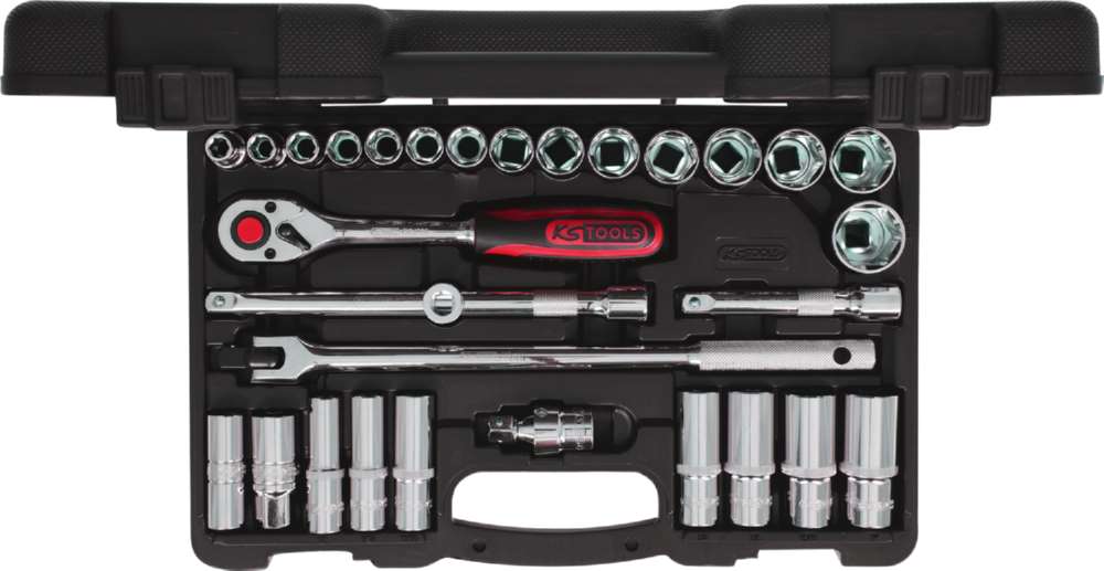 Produktbild KS Tools 1/2 Zoll CHROMEplus Steckschlüssel-Satz 30 Teile bild 4
