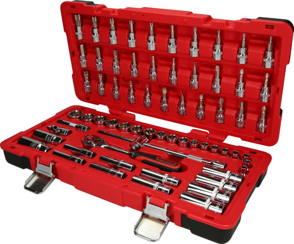 Produktbild KS Tools 3/8 Zoll CHROMEplus Steckschlüssel-Satz 66 Teile