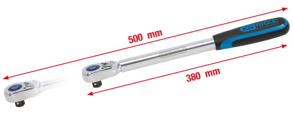Produktbild KS Tools 1/2 Zoll CHROMEplus Teleskop-Umschaltknarre 36 Zahn bild 4